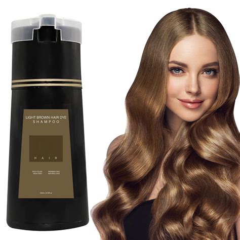 Instant Hair Dye Shampoo Hair Instant Dye Shampoo Light Brown ...