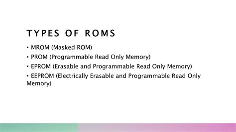 Types of ROM Memory 的图像结果
