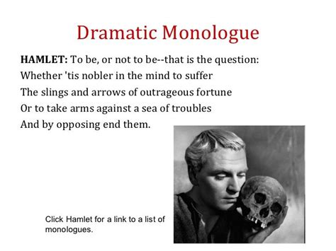 Image result for Example of Dramatic Monologe