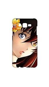 Cartoon Girl With Yellow Flower Case For Samsung Galaxy J7 SM-J700 ...