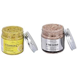 Buy Nature Leaf Combo of Vitamin C Skin Brightening Face Scrub (200 GM ...