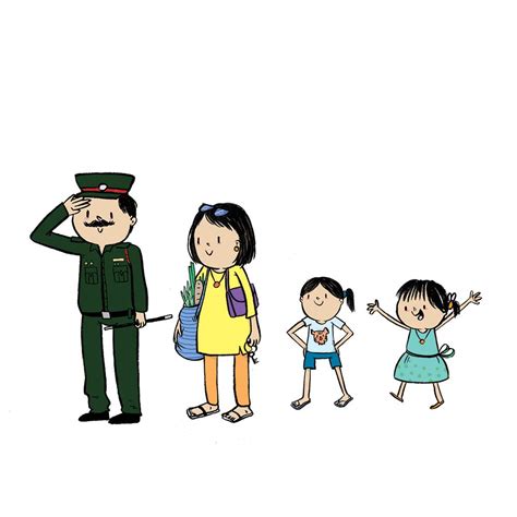 Indian Army - Dad, Mom & Daughters - Colour : Amazon.in: Car & Motorbike