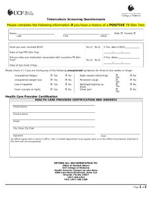 Fact Sheet - BCG VaccineTBCDC - med ucf Doc Template | pdfFiller