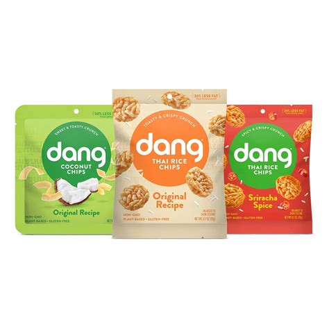 Buy Dang Coconut Chips and Thai Rice Chips Bundle | 72 Pack | Original ...
