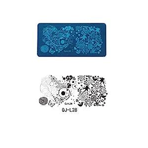 SYGA 1 Piece QJ-L28 Style Nail Plates Nail Art Image Stamping Plates ...