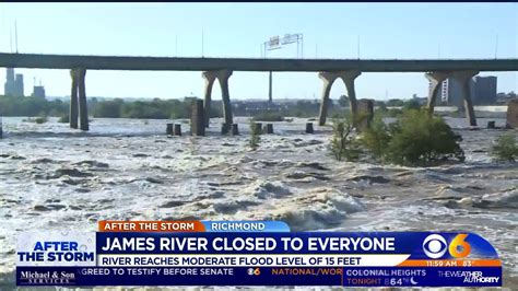 As James River levels rise dangerously high, officials warn of ‘new danger’