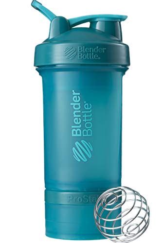 BlenderBottle® PROSTAK® Protein Shaker (PROSTAK® 22oz (660ml), Teal ...
