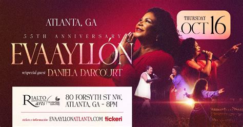 Eva Ayllón – 55° Aniversario en Atlanta con Daniela Darcourt, Rialto ...
