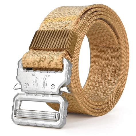 Buy Men's Tactical Rigger Belt Nylon Webbing Waist Belt Adjustable Wide ...