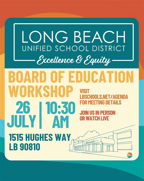 Long Beach Unified School District on LinkedIn: (TIME CORRECTION) Join ...