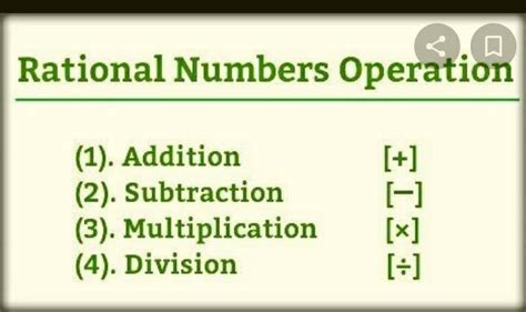 what is operations on rational numbers? - Brainly.in