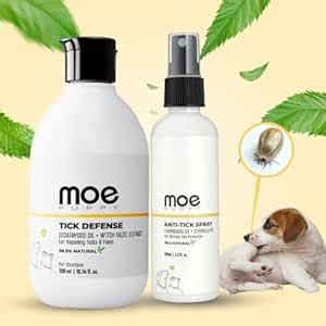 Buy Moe Tick Defence Shampoo 300ml, Anti-Tick Spray for Dogs & Cats ...
