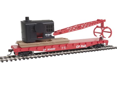 Buy Walthers Trainline HO Scale Model Flatcar with Logging Crane ...