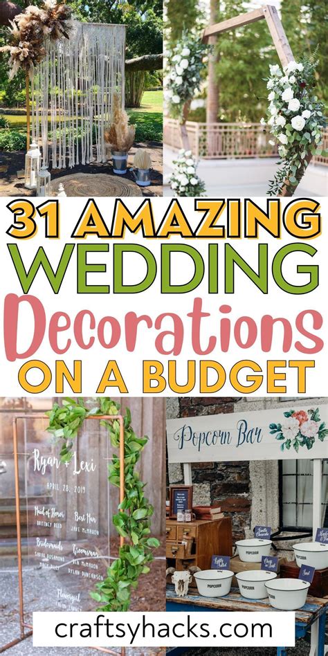 31 Stunning Wedding Décor Ideas on a Budget in 2024 | Wedding ...