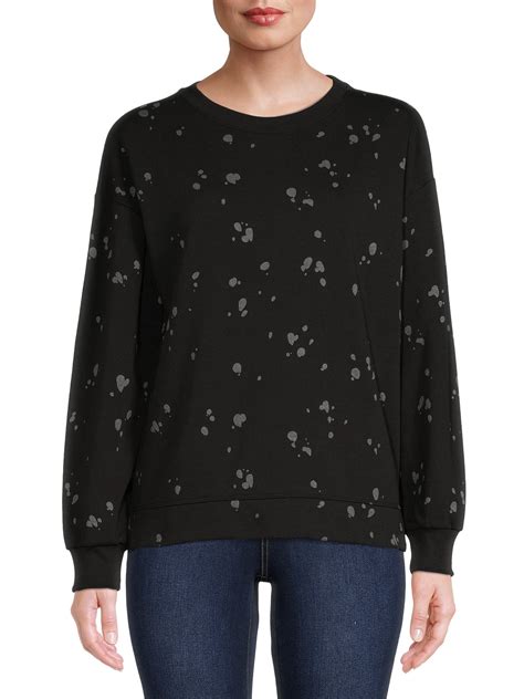 Buy Time and Tru Women's Foil Splatter Sweatshirt Online at Lowest ...