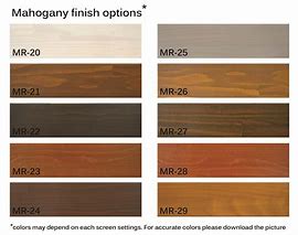 Image result for Mahogany Wood Stain Color Chart