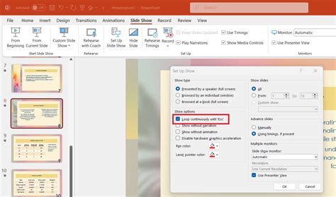 Image result for How to Set Up Loop in PowerPoint