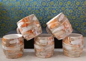 love unlimited Pack of 6 Bone China LAUSTER| Coffee Mugs for Home ...