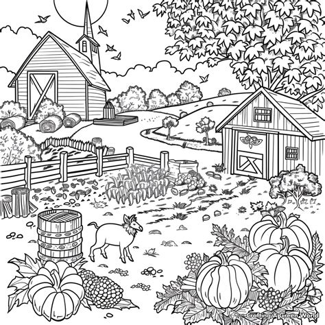 Farm Coloring Pages For Adults - Free & Printable!