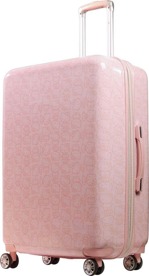 Amazon.com | FUL Hello Kitty 29 Inch Rolling Luggage, Hardshell ...