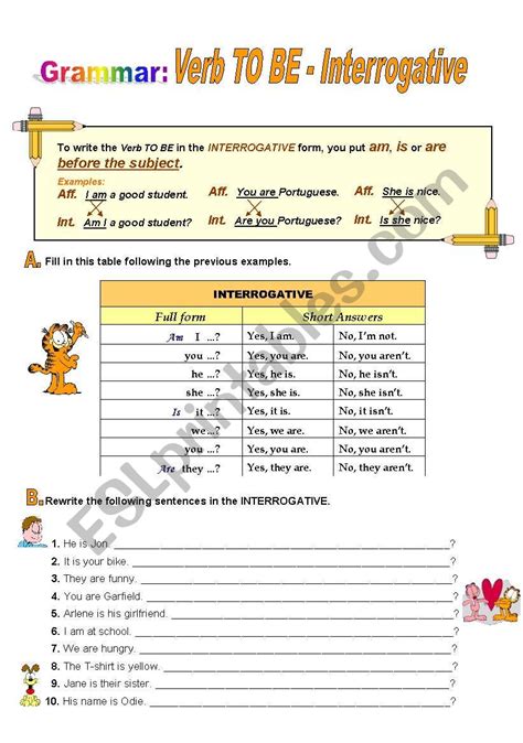 Image result for To Be Interrogative Form