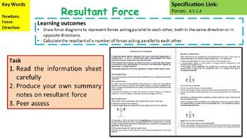 Image result for Free Science Lessons Resultant Force