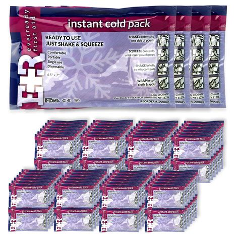 Amazon.com: Ever Ready First Aid Disposable Cold Compress Therapy ...