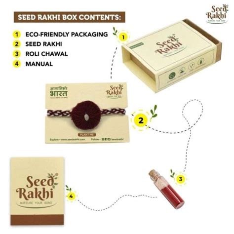 Buy plantable seed rakhi from online gift store Indigifts