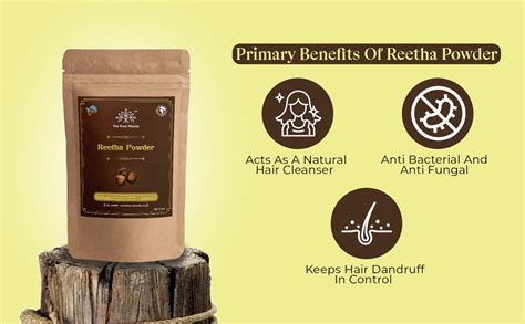 The Pure Woods Reetha Powder 100 Grams | For Hair Care | Unisex ...