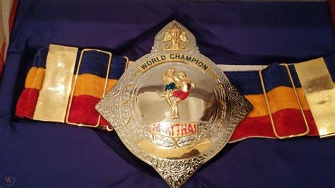 Rajadamnern Muay Thai Kickboxing Championship belt. Muay Thai belt ...