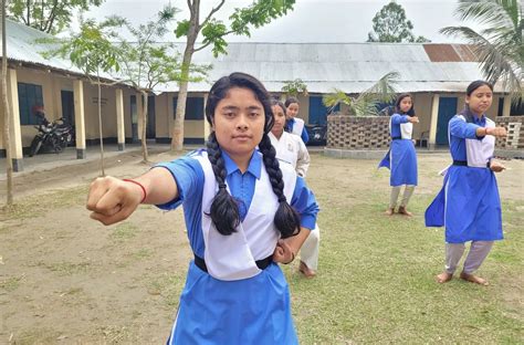 Empowering girls in Bangladesh through karate, climate-smart gardening ...