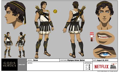 Blood of Zeus (2020) PART 1 - Model sheets, turnarounds, character ...