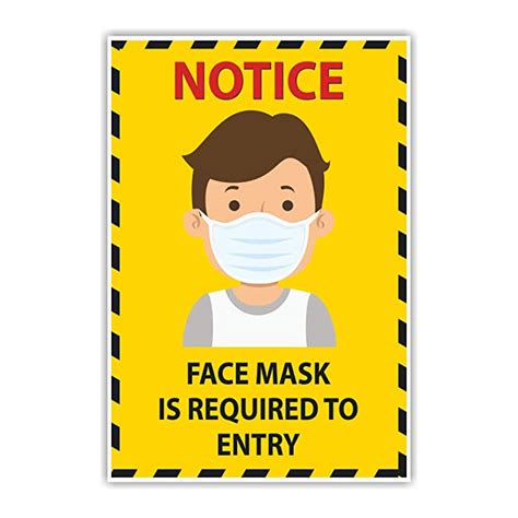 Anne Print Solutions® Coronavirus Face Mask is Required to Entry ...