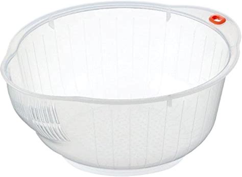 Inomata Plastic Japanese Rice Washing Bowl with Strainer, 2 India | Ubuy