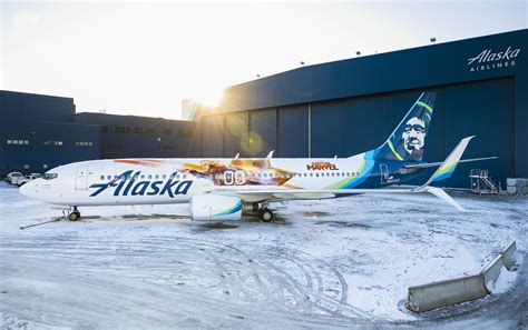 Higher, further, faster: Alaska Airlines unveils ‘Captain Marvel’ plane ...