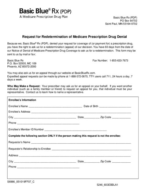 Fillable Online BBRx redetermination form Fax Email Print - pdfFiller