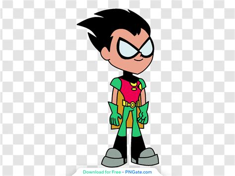 Teen Titans Go Robin Cartoon Character Free PNG - PNGate
