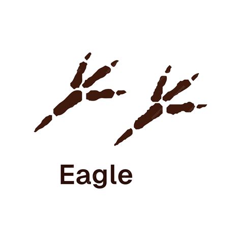 Premium Vector | Icon of eagle traces with inscription Print of ...