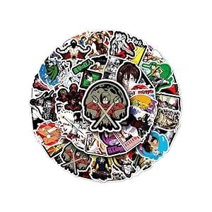 BSDK Gaming Pack of 50 Attack on Titan Stickers for Laptop, Phone ...