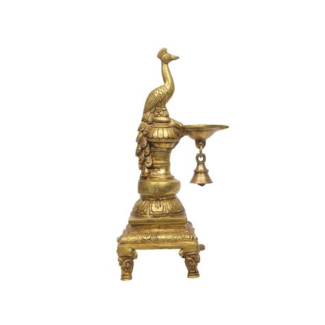 Brass Peacock Diya – Ragaarts