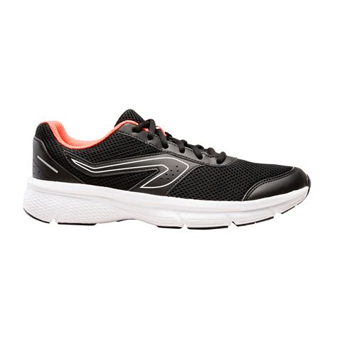Buy Kalenji Run Cushion Women's Running Shoes - Black/Coral Online ...