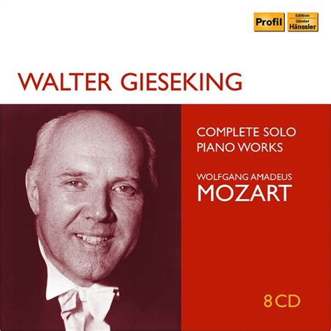ピアノ独奏曲全集 ヴァルター・ギーゼキング（8CD） : モーツァルト（1756-1791） | HMV&BOOKS online - PH18026
