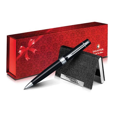SHEAFFER MODEL: 10835 300 9312 BALL PEN + BUSINESS CARD HOLDER COMBO