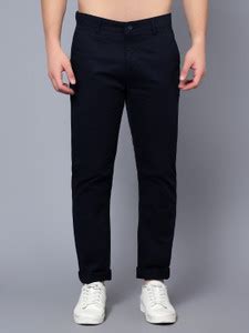 CANTABIL Regular Fit Men Blue Trousers - Buy CANTABIL Regular Fit Men ...
