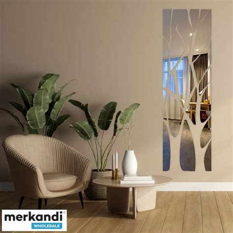 Decorative Mirror Wall Stickers Stunning Bedroom Bathroom Mirror Effect ...
