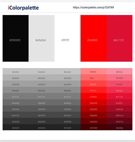 66 Latest Color Schemes with White And Crimson Color tone combinations ...