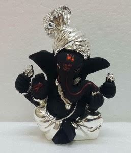 Sawcart Pagdi Ganesh / Ganpati / Ganesha Silver Plated Terracotta Puja ...