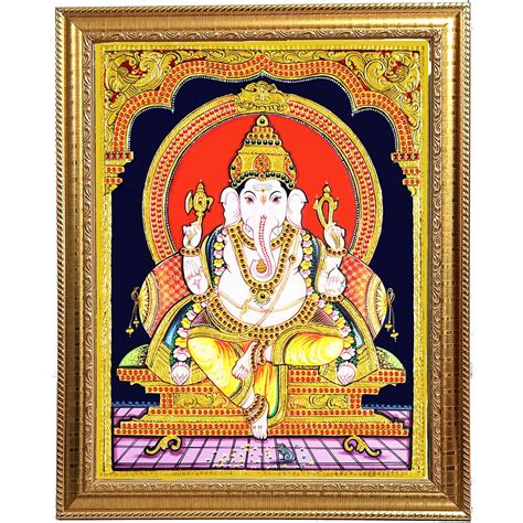 AllZon Traditional Ganesha Vinayagar Pillayar Printed and laminated ...