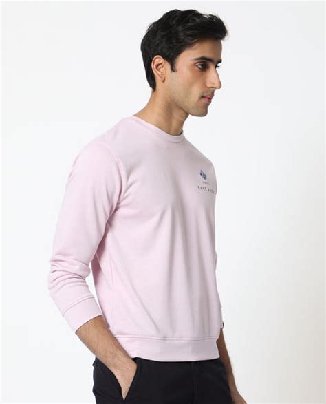 Rare Rabbit Men's Cerdon Light Pink Cotton Polyester Fabric Full Sleev