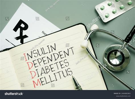 Iddm Insulin-dependent Diabetes Mellitus Shown Using Stock Photo 2494982963 | Shutterstock